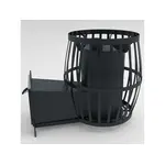 Печь каменка на дровах Canada ПКБ-Бочка 02, 30 м³ со стеклом и выносом, фото , изображение 3