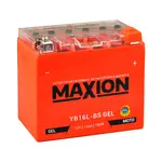 Акумулятор MAXION Gel 12V 14A R+ (правий +) YB 16L-BS, image 