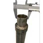 Металлорукав d=40мм х1.0м с кон. 40мм для отвода выхлопных газов, фото , изображение 2