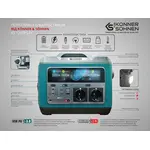 Портативная зарядная станция Konner&Sohnen KS 1200PS-FC, 1200 Вт, 1110Вт/час, Li-Ion (литий-ионный), фото , изображение 8