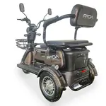 Электротрайк FADA BULLi (трехколесный электроскутер) коричневый, фото , изображение 4