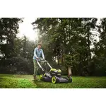 Газонокосилка аккумуляторная Ryobi RY36LMXSP53A-160 самоходная, 36В MAX POWER, 1х6.0Ач, дека 53см, 70л, 20-100мм, 3в1, LED-фары, до 3200м2, фото , изображение 4