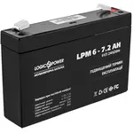 Акумулятор Logicpower AGM LPM 6-7.2 AH, image 