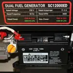 Генератор двухтопливный Senci SC 12000ED (газ, бензин), фото , изображение 8