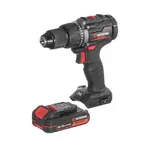 Дриль-шурупокрут акумуляторний INTERTOOL WT-0360 з безщітковим двигуном 20 В, 60 Nm, 0-500/0-2000 об/хв, 2-13 мм, літій-іон, 2.0 Ач, ЗП 2А, кейс, image _ab__is.image_number.default