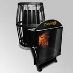 Печь каменка на дровах Canada ПКБ-Бочка 01 с панорамной дверью, фото 