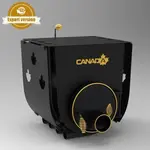 Піч калориферна для дому та дачі Canada О2 з варильною поверхнею, зі склом + перфорація, image _ab__is.image_number.default