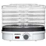 Сушарка для продуктів Ardesto FDB-5320, 245Вт, піддонів -5x3см, діаметр-32см, регулятор температури, пластик , білий, image _ab__is.image_number.default