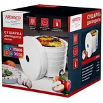 Сушарка для продуктів Ardesto FDB-5385, 520Вт, піддонів -5x4см, діаметр-38,5см, регулятор температури, пластик , білий, image _ab__is.image_number.default