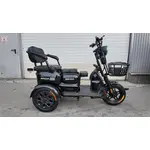 Электротрайк FADA OLDi (трехколесный электроскутер) черный, фото , изображение 2