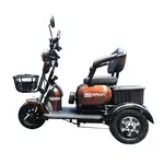 Электротрайк FADA OLDi (трехколесный электроскутер) Фиолетовый, фото , изображение 4