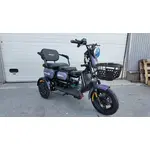 Электротрайк FADA OLDi MAX 1100W (трехколесный электроскутер) фиолетовый, фото , изображение 2