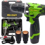 Шуруповёрт аккумуляторный ProCraft INDUSTRIAL РA-12Li 12В Li-Ion 2.0Ач щёточный 22Нм 0-1200 об/мин с АКБ и ЗУ (в комплекте), фото , изображение 2