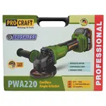 Шлифмашина аккумуляторная ProCraft PWA-220 с АКБ и ЗУ, фото , изображение 13