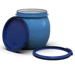 Бидон 35 л синий герметичная горловина 32,5 см Литолан, фото , изображение 3