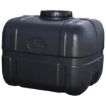 Емкость ГК 150 прямоугольная черная ПБ (63х54х55) выдувная, фото 