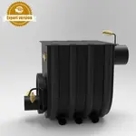 Печь калориферная для дома и дачи Canada О1 с варочной поверхностью, фото , изображение 2