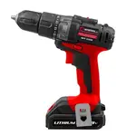 Дриль-шурупокрут акумуляторний INTERTOOL WT-0328 20 В, 35 Nm, 0-400/0-1500 об/хв, 0,8-10 мм, літій-іон, 2x2.0 Ач, ЗП, кейс, image 