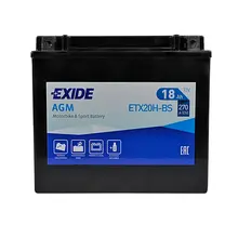 Акумулятор EXIDE ETX 20H-BS EXIDE (12V, 18A), image 