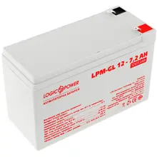 Акумулятор гелевий Logicpower LPM-GL 12 - 7,2 AH, image 