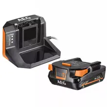 Набор аккумуляторов и ЗУ AEG SET L1820S 18В, 2Аг, фото 
