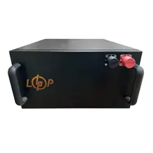 Аккумулятор LP LiFePO4 51,2V - 100 Ah (5120Wh) (BMS 200A/100А) металл RM, фото 
