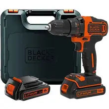 Дриль-шурупокрут BLACK+DECKER BDCDD186KB, image 
