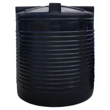 Емкость ВО 5000 черная РЕ (183х183х202), фото 