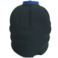 Емкость ВО 750 черная ПБ (106х106х120) выдувная, фото 