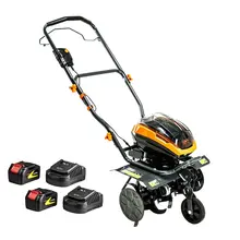 Культиватор аккумуляторный GTM BT56 с 2 АКБ и 2 ЗП, фото 