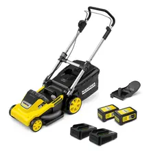 Газонокосилка аккумуляторная Karcher LMO 5-18 Dual Battery Set с АКБ и ЗУ, фото 