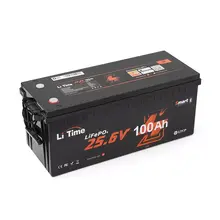Акумулятор Li-TIME BMS 100A 25.6V 100Ah, image 