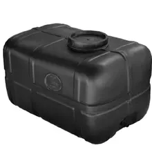 Бочка непищевая прямоугольная однослойная 200 л ПБ черная (5707), фото 