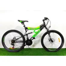 Велосипед Azimut Tornado GFRD (2019) / рама 17" (зелено-чорний/жовто-чорний), image 