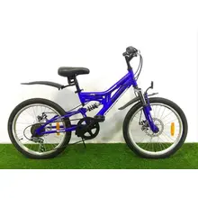 Велосипед Azimut Blackmount FR/D (2018) / рама 13" (синій/червоний/жовтий), image 