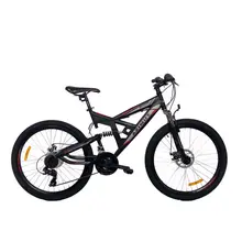 Велосипед Azimut Shock GFRD (2019) / рама 17" (чорний/сірий), image 