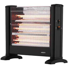 Обігрівач інфрачервоний ARDESTO IHS-1650 кварцевий, 15м2, 1650Вт, механічне управління, підлоговий, чорний, image 