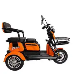 Электротрайк Crosser TR1 (трехколесный электроскутер) оранжевый 600w, фото 