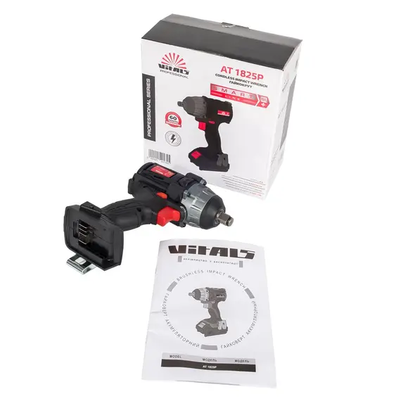 Гайковерт аккумуляторный Vitals Professional AT 1825P SmartLine, фото , изображение 5
