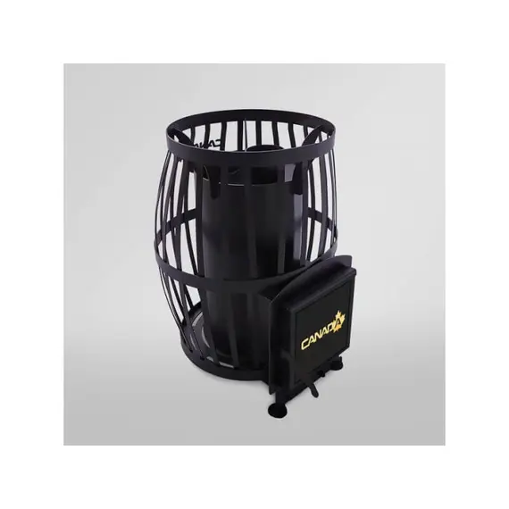 Печь каменка на дровах ПКБ-Бочка 30м³ без выноса, фото 