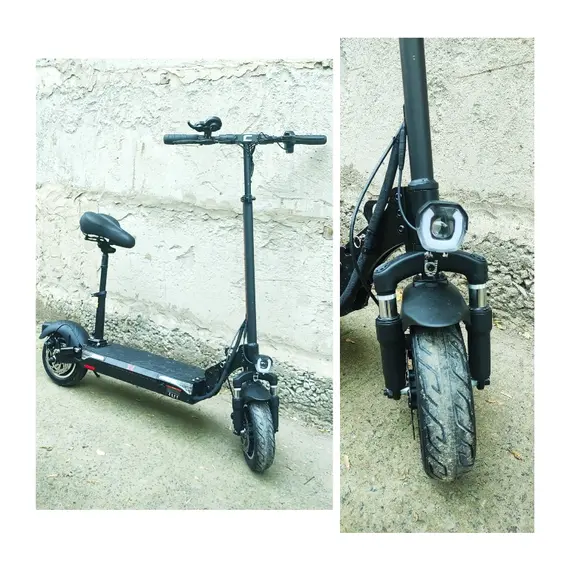 Электросамокат Crosser Т4 колеса 10" с сидением и амортизационной вилкой, фото , изображение 3