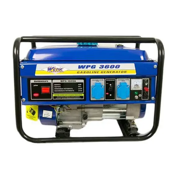 Бензиновый генератор WERK WPG 3800 (88870), фото , изображение 2