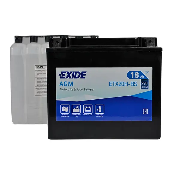 Акумулятор EXIDE ETX 20H-BS EXIDE (12V, 18A), image _ab__is.image_number.default