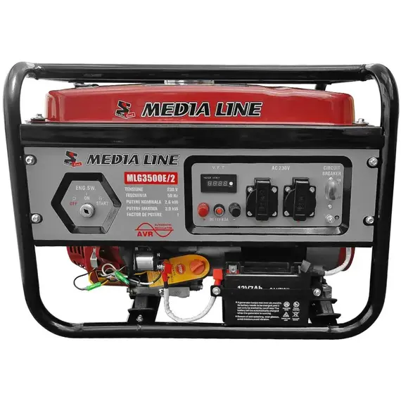 Генератор бензиновый AGT Media Line MLG 3500E/2, фото 