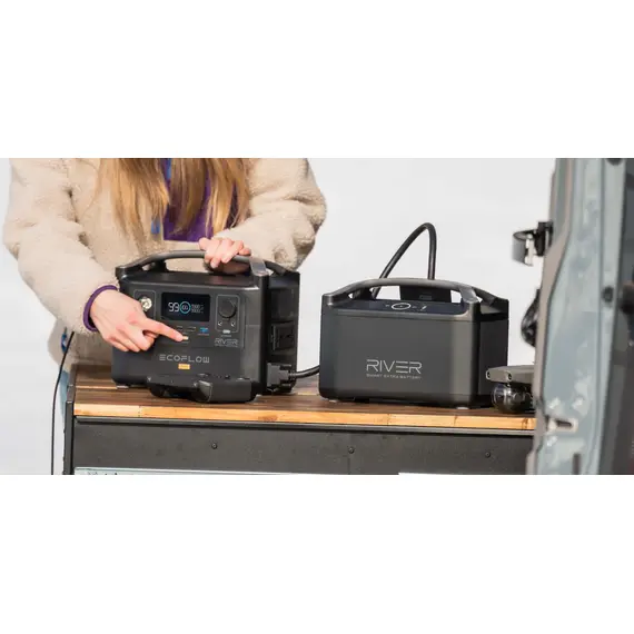 Портативна зарядна станція EcoFlow RIVER Pro (720 Вт·г), 600 Вт, 720Вт/час, Li-NMC (літій-нікель-марганець-кобальт-оксидний), image _ab__is.image_number.default