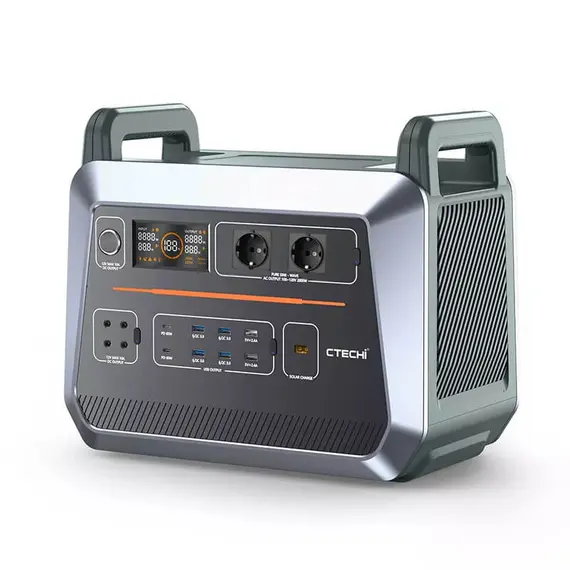 Портативна зарядна станція CTECHi ST2000, 2000 Вт, 1536Вт/час, LiFePO4 (літій-залізо-фосфатний), image _ab__is.image_number.default