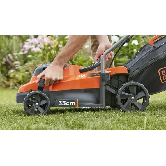Газонокосилка аккумуляторная Black&Decker BCMW 3336L2, фото , изображение 6