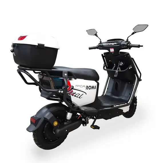Электрический скутер Fada Roma 1200W (Бело-Черный), фото , изображение 5