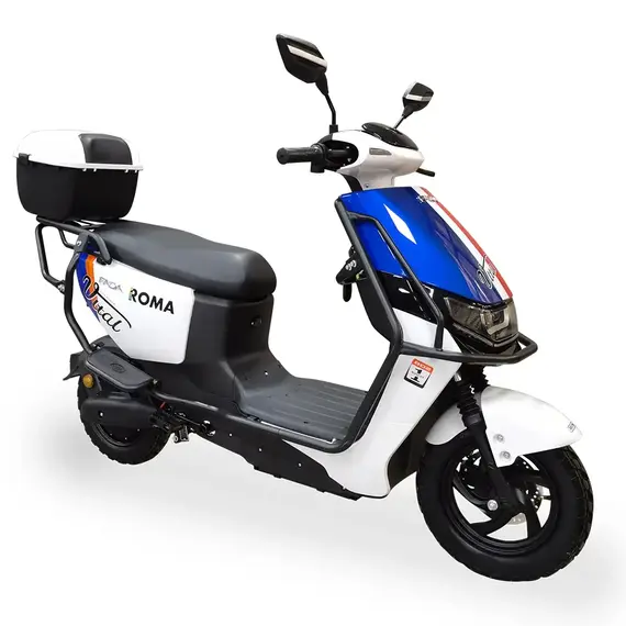 Электрический скутер Fada Roma 1200W (Бело-Синий), фото , изображение 7