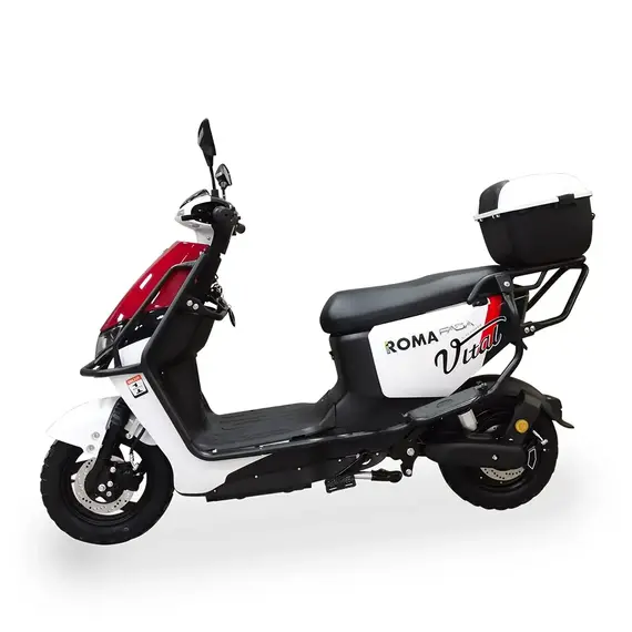 Электрический скутер Fada Roma 1200W (Бело-Черный), фото , изображение 3